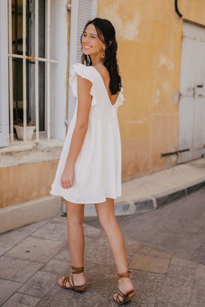 ROBE LUCIA BLANC COTON