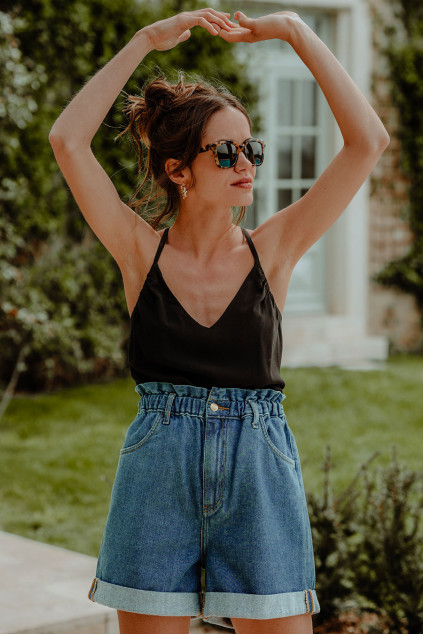 KHALIS BLACK TANK TOP