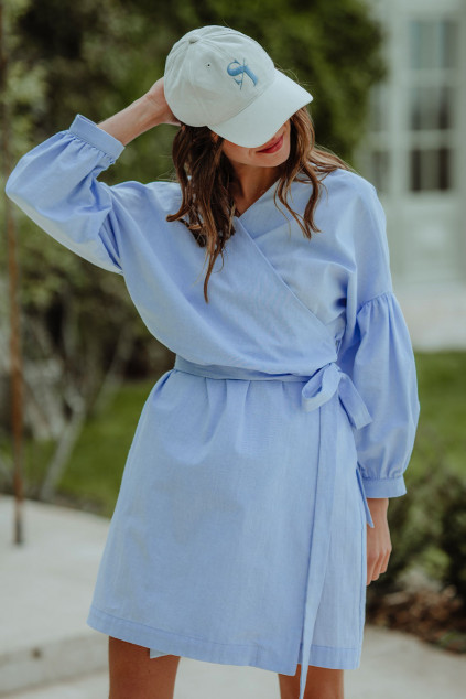 LOÉ CHAMBRAY BLUE DRESS