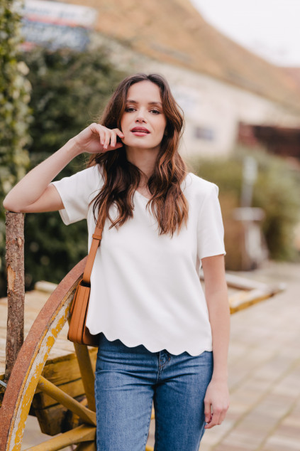 MILAN WHITE BLOUSE