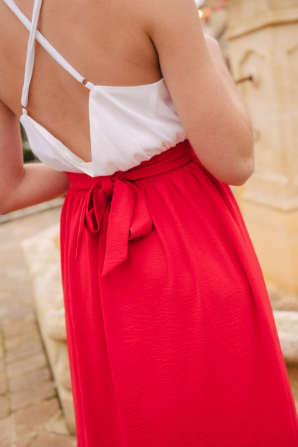 PHOEBE RED SKIRT