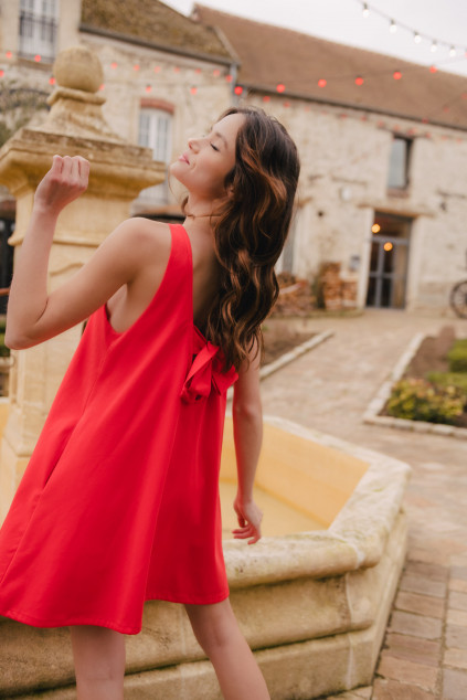 CORAL ATHENA DRESS