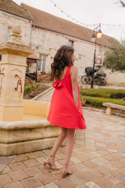 CORAL ATHENA DRESS