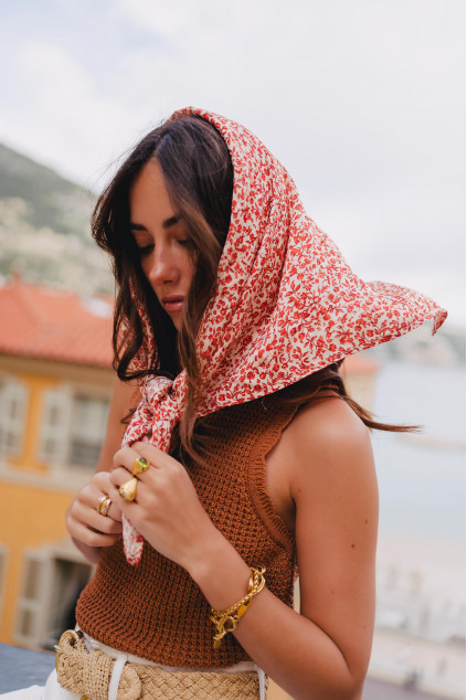 MELBA SCARF RED