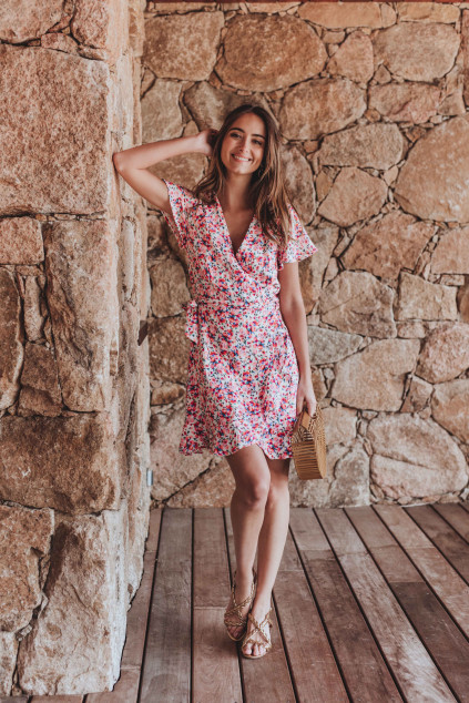 JOSÉPHINE BUTTON DRESS PINK