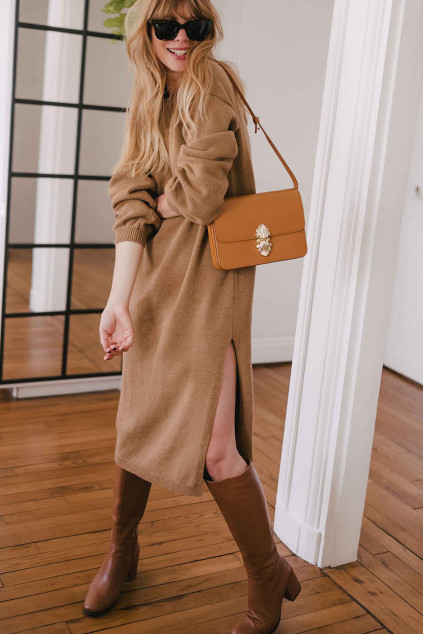 ROBE AMÉLIE CAMEL