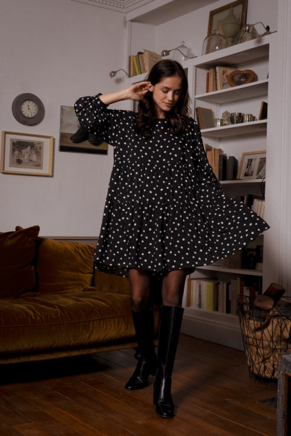 ROBE MATHILDA DOTY NOIR