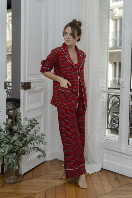 PYJAMA MIRANDA TARTAN ROUGE