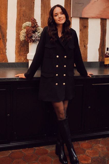 BLACK ALBA DRESS