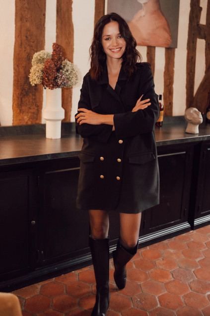 BLACK ALBA DRESS