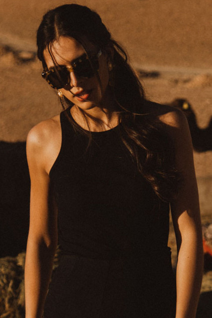 AGNÈS BLACK TANK TOP