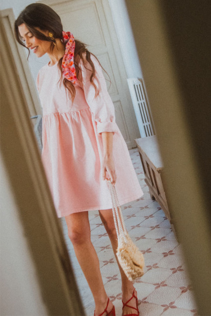 JANETTE ROSE DENIM DRESS