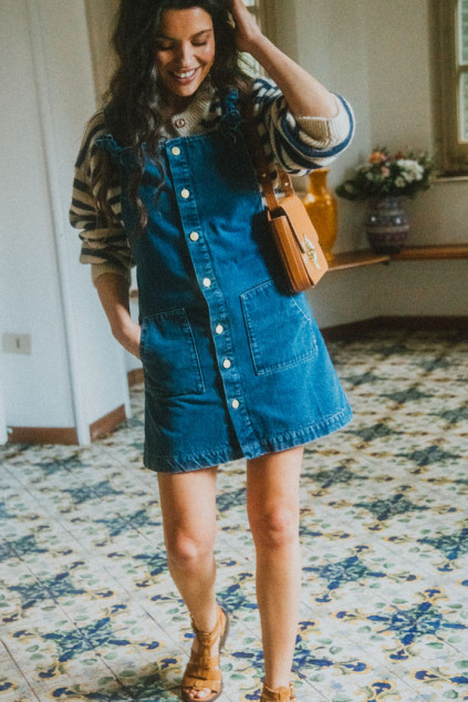 PIPPA DENIM STONE OVERALL