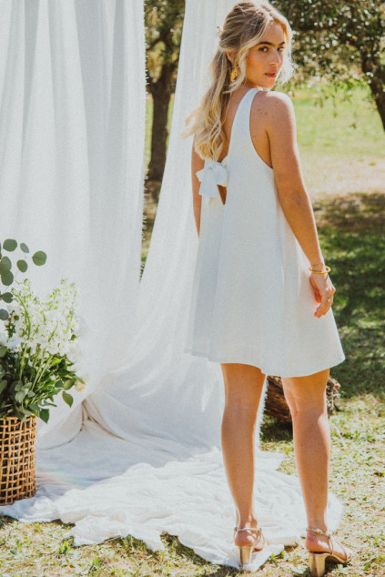 WHITE ATHENIAN DRESS