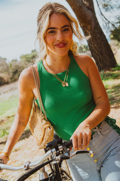 AGNÈS TANK TOP GREEN