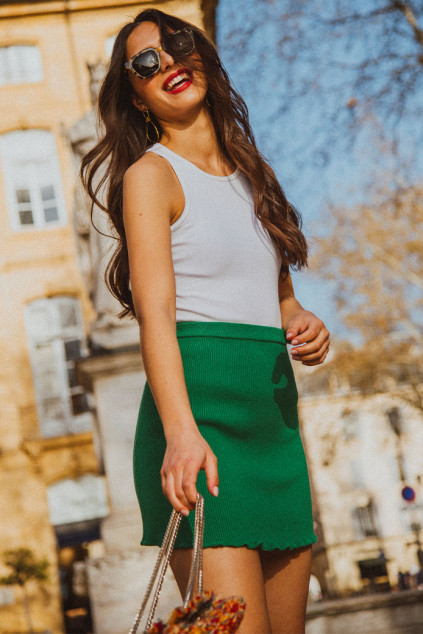 LYDIA GREEN SKIRT