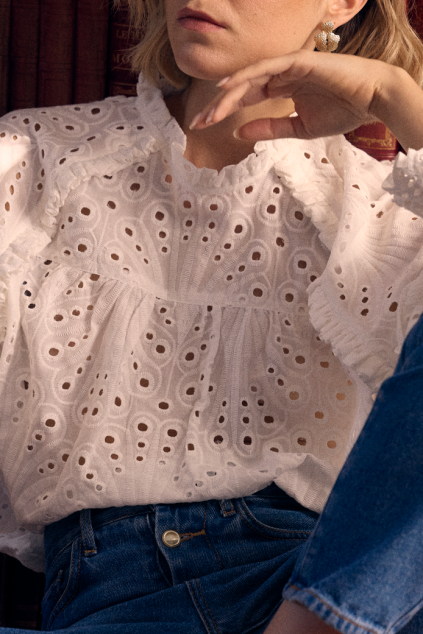 ALANA LACE LICOR BLOUSE