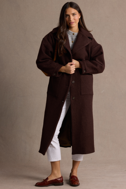 MANTEAU JÉREMY MARRON