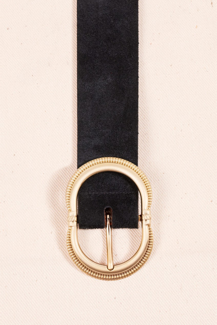 BLACK SUEDE BELT