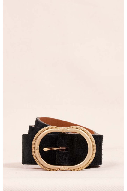 BLACK SUEDE BELT
