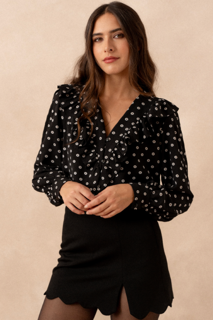 BLOUSE BAYA MARGUERITE BLACK