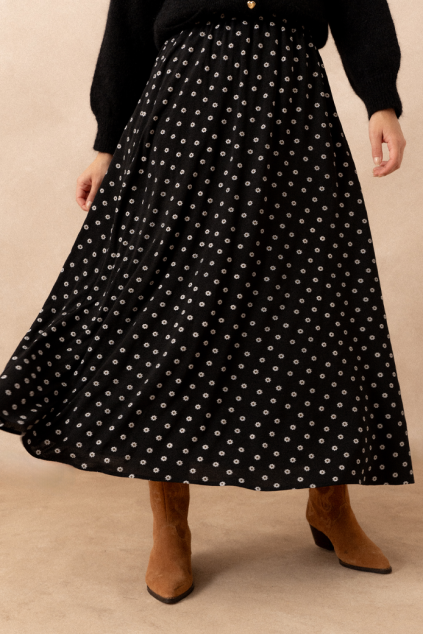 JUPE JOSIANE MARGUERITE BLACK