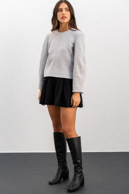 BETTINA GRAY BLOUSE