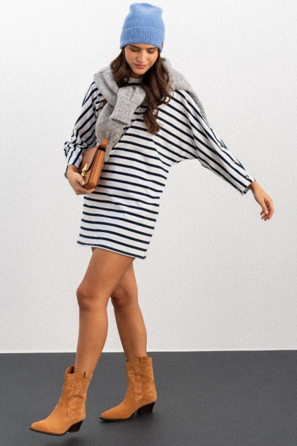 RAVENA STRIPED DRESS