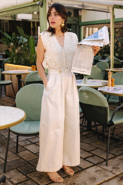 PAULA CREAM VEST