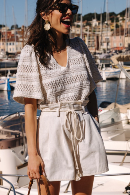 TOP TESSA MACRAME BUFALOTA