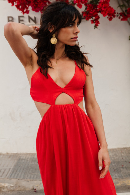 ROBE RAPSODIE LIN VISCOSE...