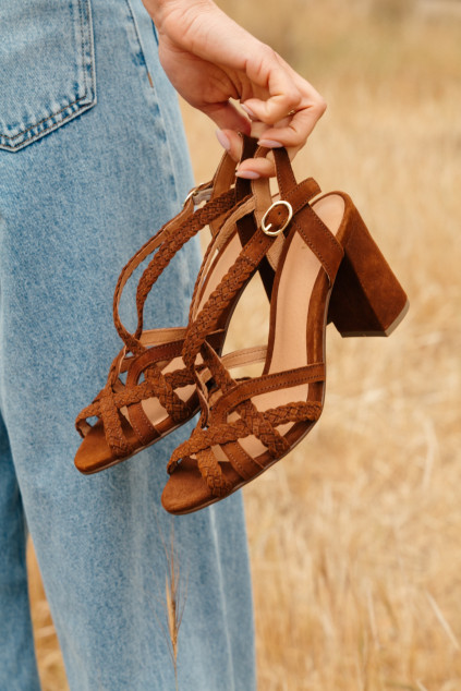 SANDALES HALOÏS CAMEL