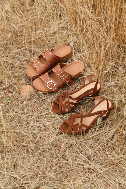 SANDALES HALOÏS CAMEL