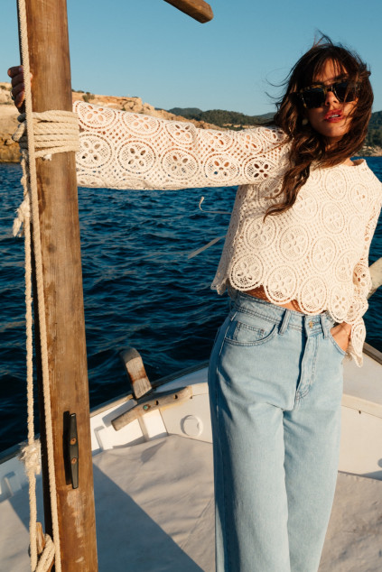 BLOUSE BLOSSOM GUIPURE IZMIR
