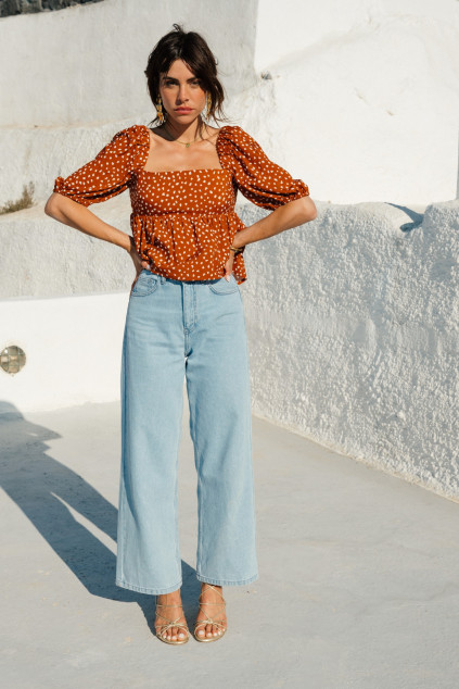 BLAISE CARAMEL BLOUSE
