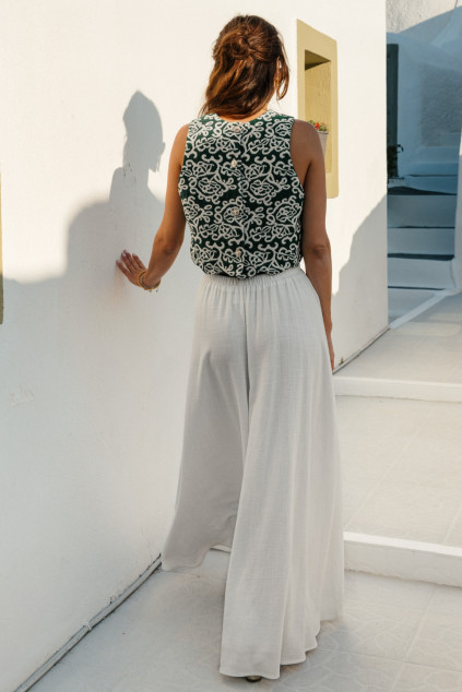 TOP BRIANA JACQUARD VERT