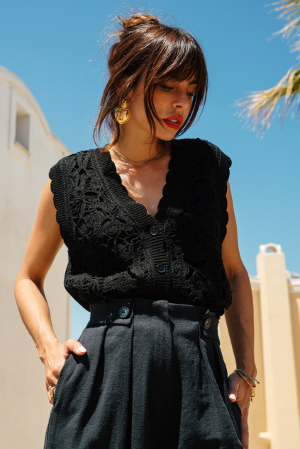 GILET PAULA NOIR